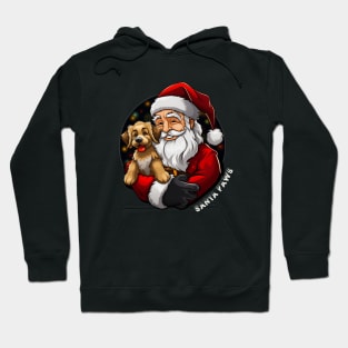 Santa Paws and Cute Christmas Puppy Hoodie